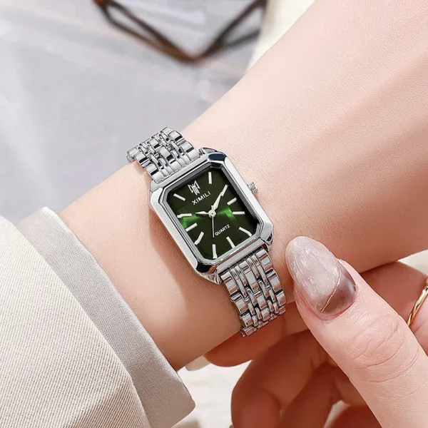 Montre-bracelet à quartz en acier inoxydable pour femme – Image 2