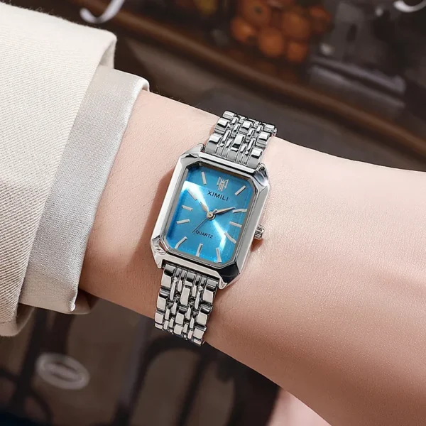 Montre-bracelet à quartz en acier inoxydable pour femme – Image 3