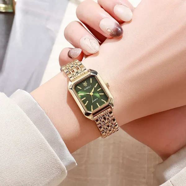 Montre-bracelet à quartz en acier inoxydable pour femme – Image 4